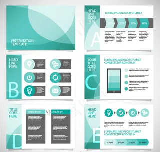 最新时尚唯美ppt信息图表素材