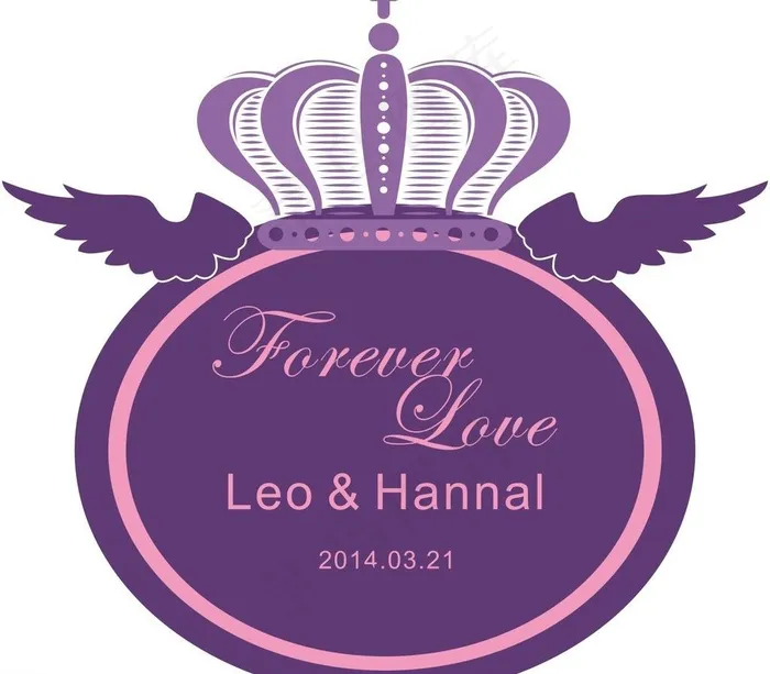婚礼logo图片cdr矢量模版下载
