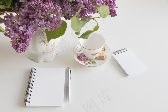 简约小清新文艺风插花静物摆拍背景