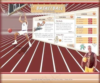 欧美运动类模板图片