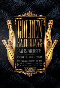 Golden Saturdays Flyer Template