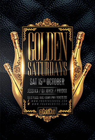 Golden Saturdays Flyer Template