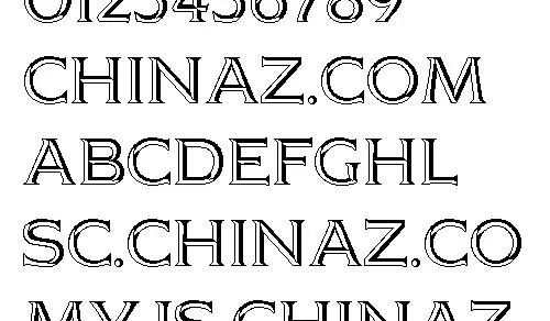 BRUCE 英文字体下载