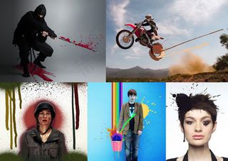 喷溅血迹和油漆流淌效果PS笔刷