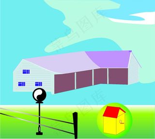 卡通房子
