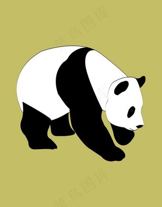 卡通动物熊猫熊猫插画