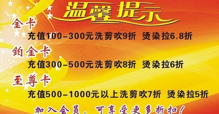 理发店温馨提示图片