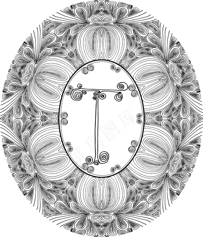 手绘插画矢量字体的字母Teps,ai矢量模版下载