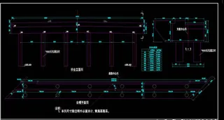 桥台一般构造图cad图纸