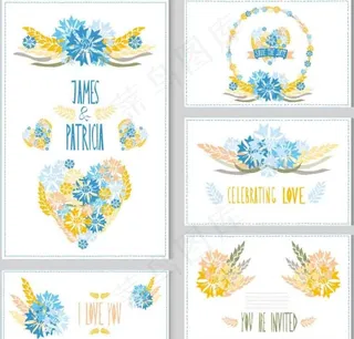 婚礼邀请卡图片