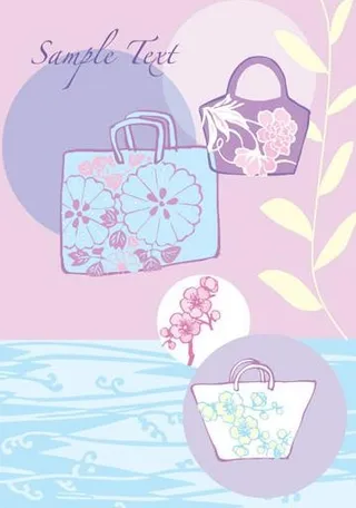 素雅清淡花纹背景图片