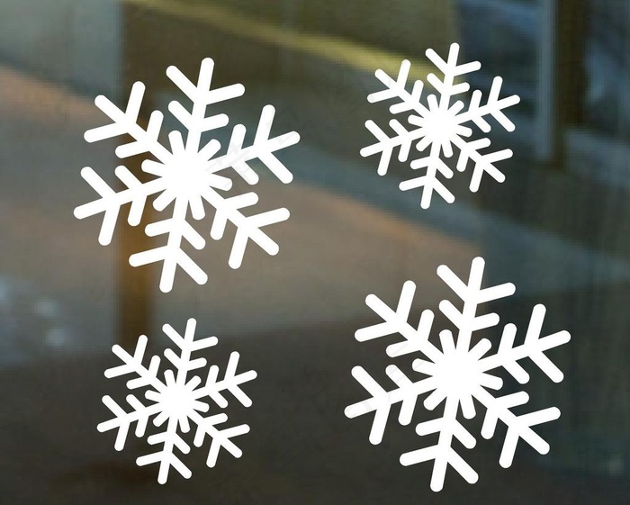 圣诞雪花素材墙贴图片