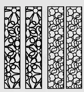 四叶草雕花 镂空隔断图片