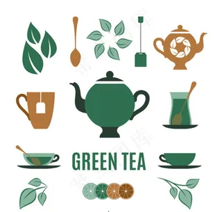 茶元素图标