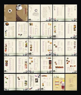 经典咖啡画册矢量素材