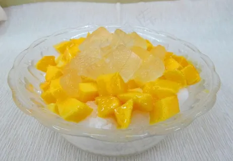 芒果牛奶冰沙图片 芒果牛奶冰沙图片