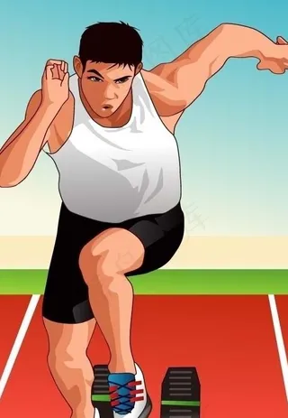田径比赛人物图片