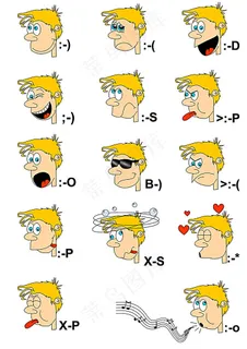 可爱男孩表情图集