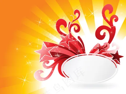 射线背景与时髦的设计的旗帜