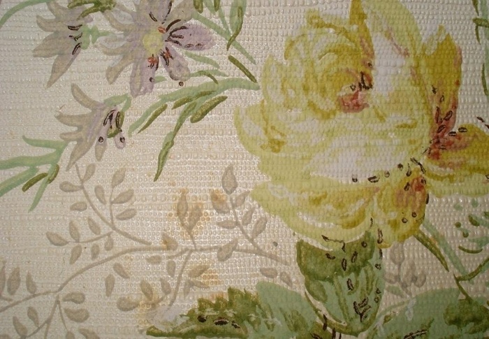 怀旧花纹墙纸图片