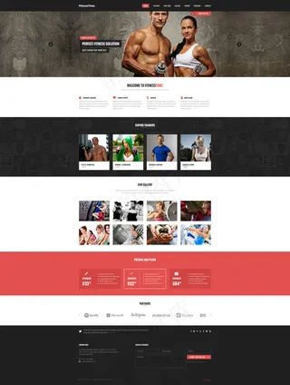 健身运动网站模板