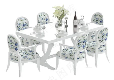 餐桌模型素材模板下载