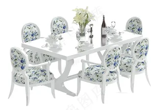 餐桌模型素材模板下载