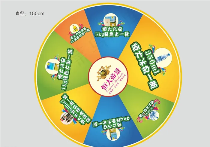 幸运大转盘图片cdr矢量模版下载