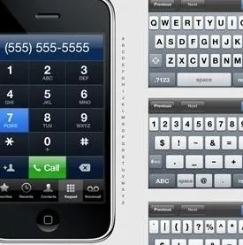 iphone的UI界面PSD素材psd模版下载