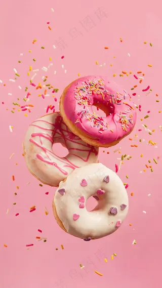 甜甜圈高清摄影图片