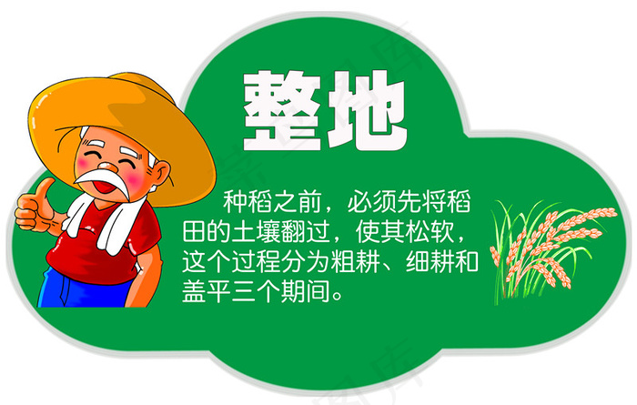 小草标牌科普标牌psd模版下载