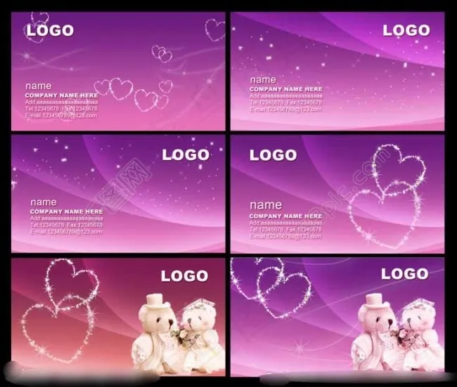 婚庆名片素材下载psd模版下载