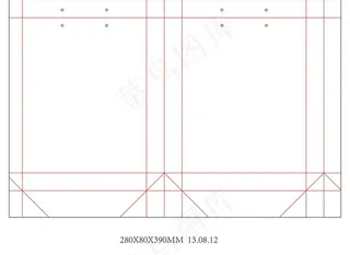 手提袋刀版图片