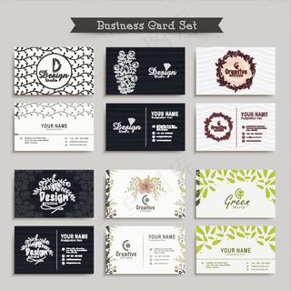 时尚名片设计模板矢量素材