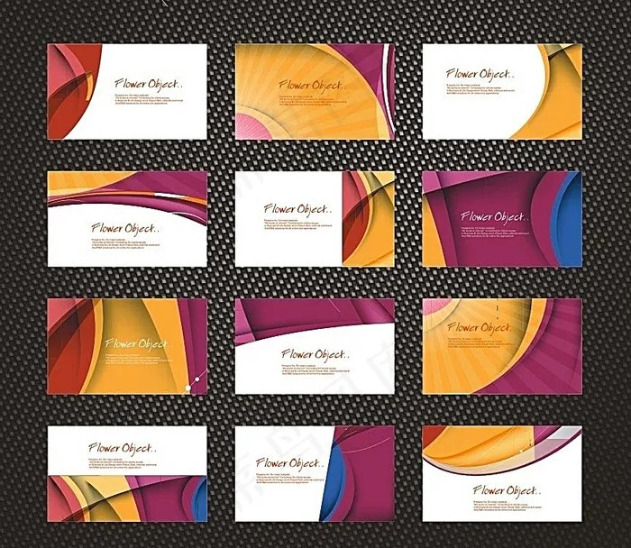 动感线条名片 商务科技名片cdr矢量模版下载