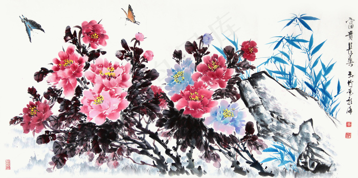 富贵牡丹图图片