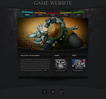 国外游戏网站模板