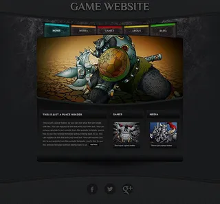 国外游戏网站模板