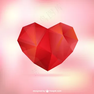 母亲节的多边形心 母亲节的多边形心