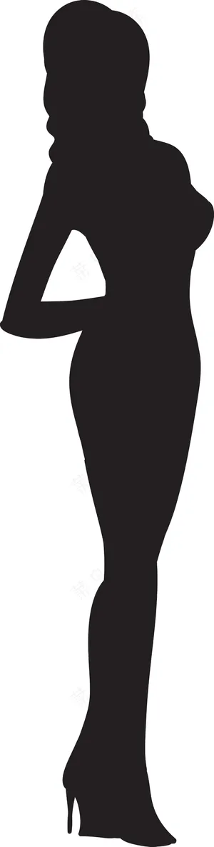 女人剪影矢量