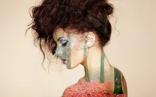 梦幻人物海报背景图