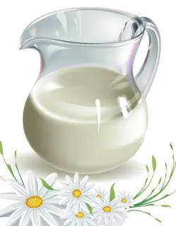 牛奶和花矢量图片 牛奶和花矢量图片
