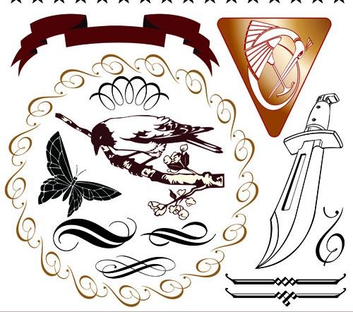 欧式图案矢量素材图片