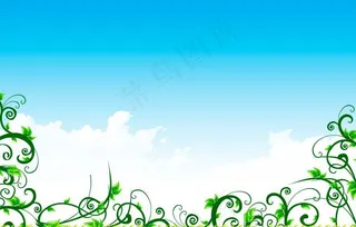 蓝天白云风景图片