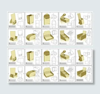 各种包装箱矢量素材