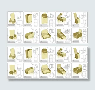 各种包装箱矢量素材