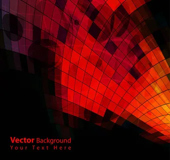 华丽的动态红背景框矢量素材01矢量...