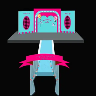 马戏团主舞台设计图