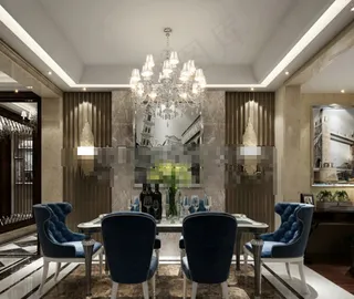 高清宽敞时尚厨房装修效果图免费下载