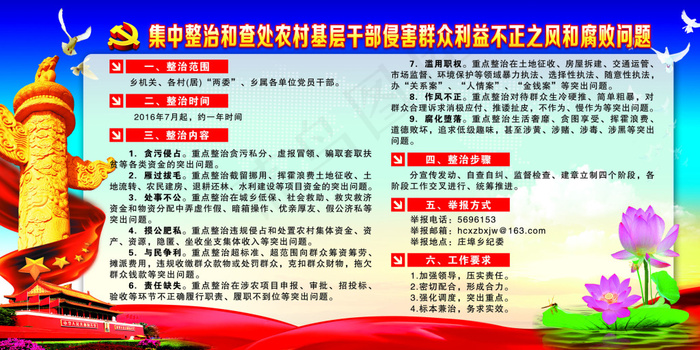 集中整治宣传栏(7559X3780(DPI:80))psd模版下载